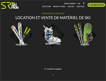 Tablet Screenshot of manigod-ski-ride.com